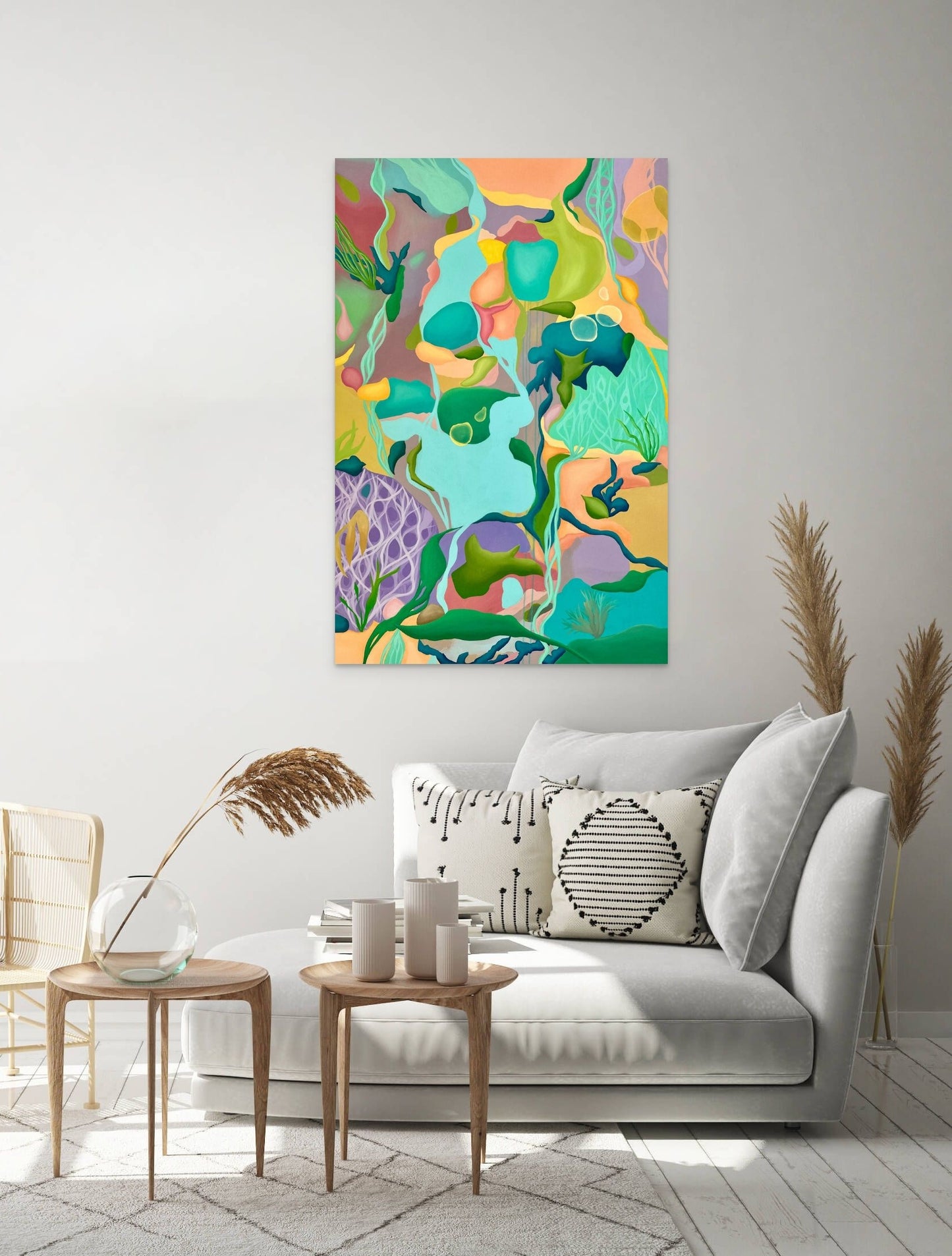 Aqua - 60 x 40 in