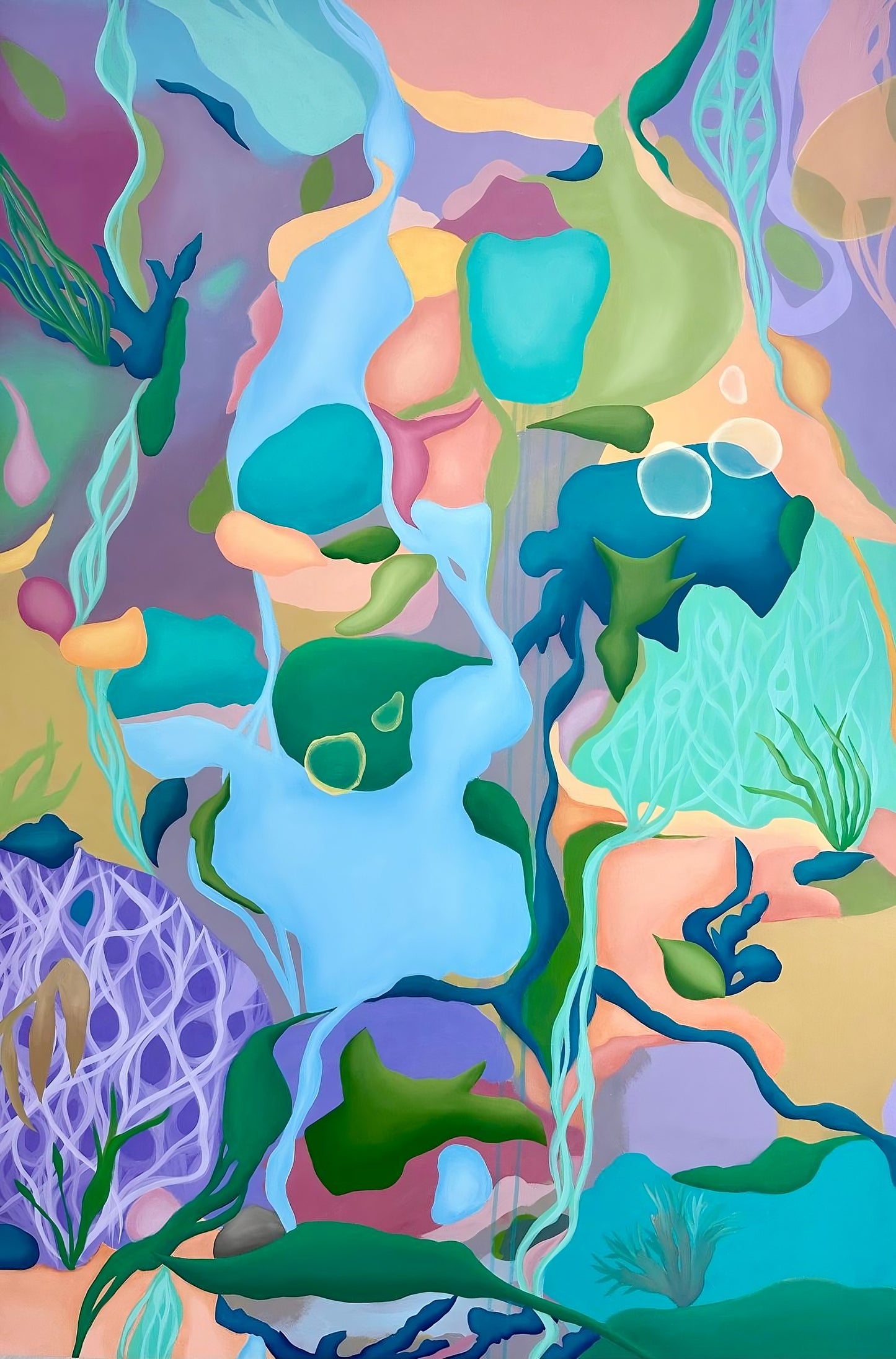 Aqua - 60 x 40 in