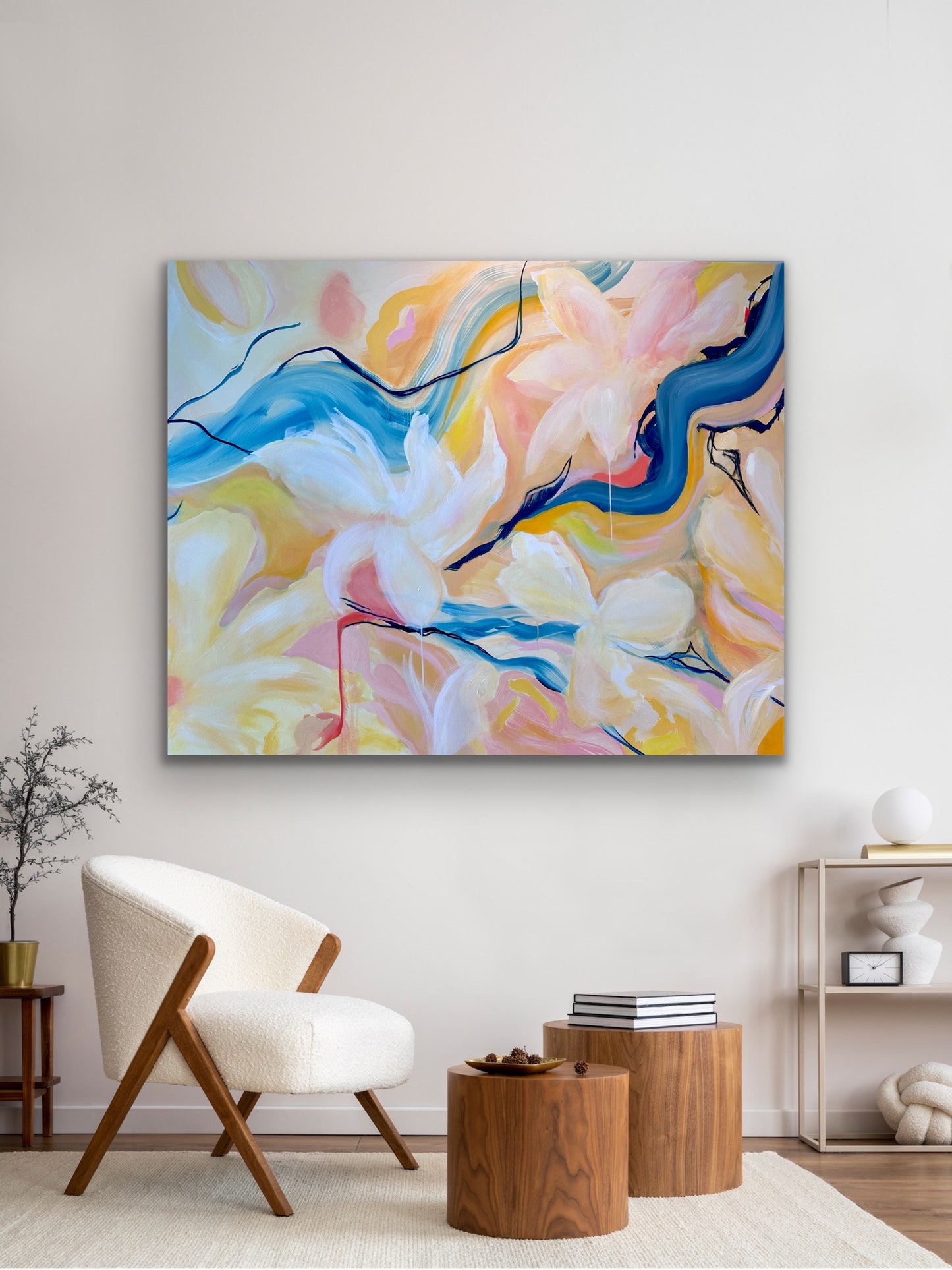 Between Breathe and Space - 48 x 60 in / 121.92 x 152.4 cm