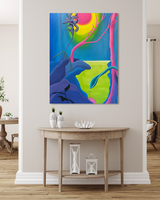 Beyond the Map at The Federation Gallery in Vancouver - 48 x 36 in