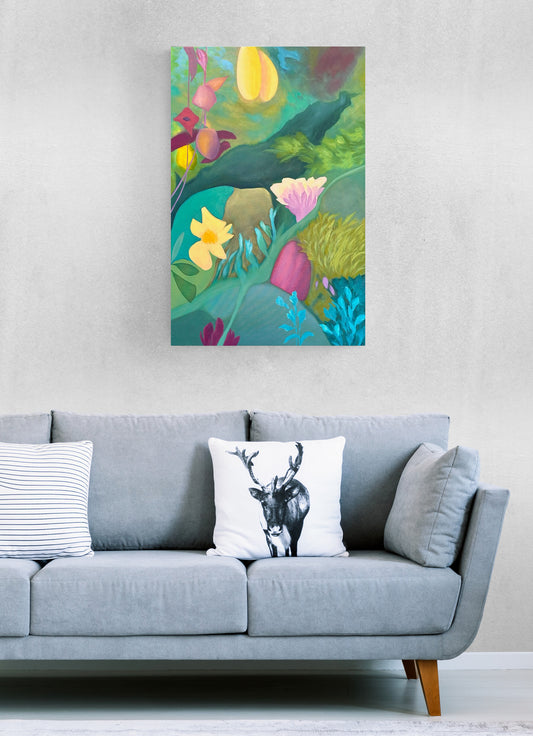 Viridian Path at the Tofino Gallery of Contemporary Art - 36 x 24 in - SOLD