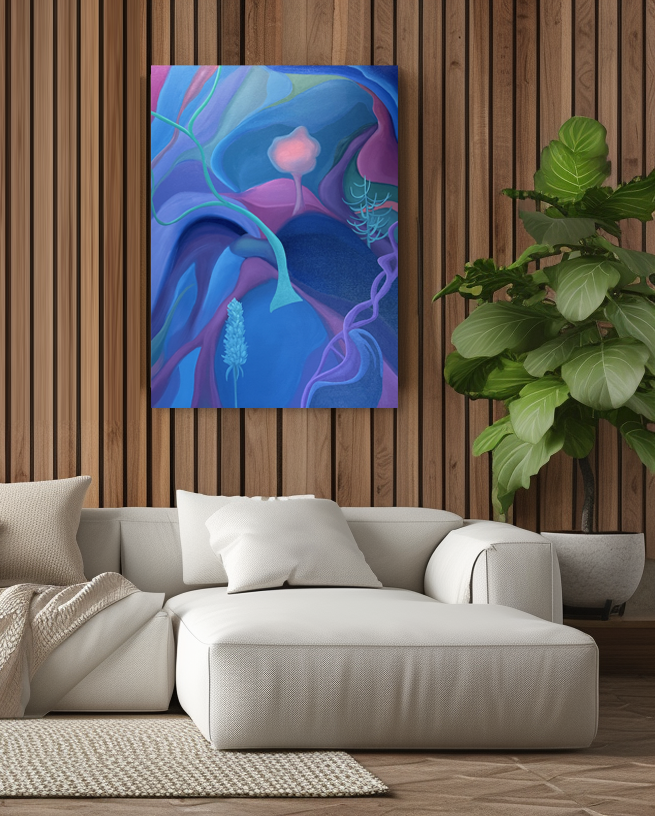 Rhapsody in Blue - 48 x 36 in