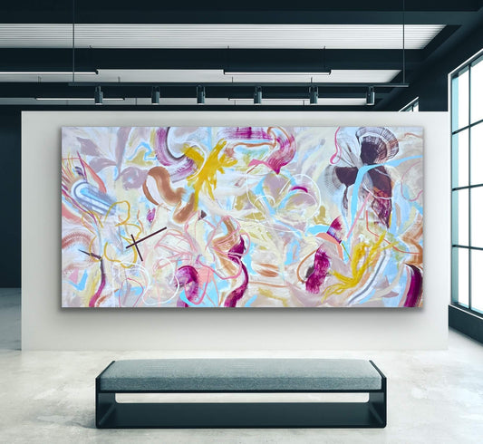 Becoming Air - 76 x 166 in - 193 x 422 cm