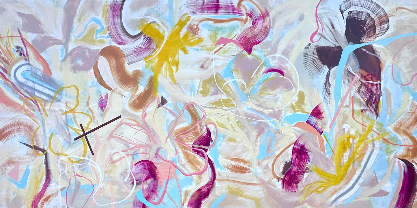 Becoming Air - 76 x 166 in - 193 x 422 cm