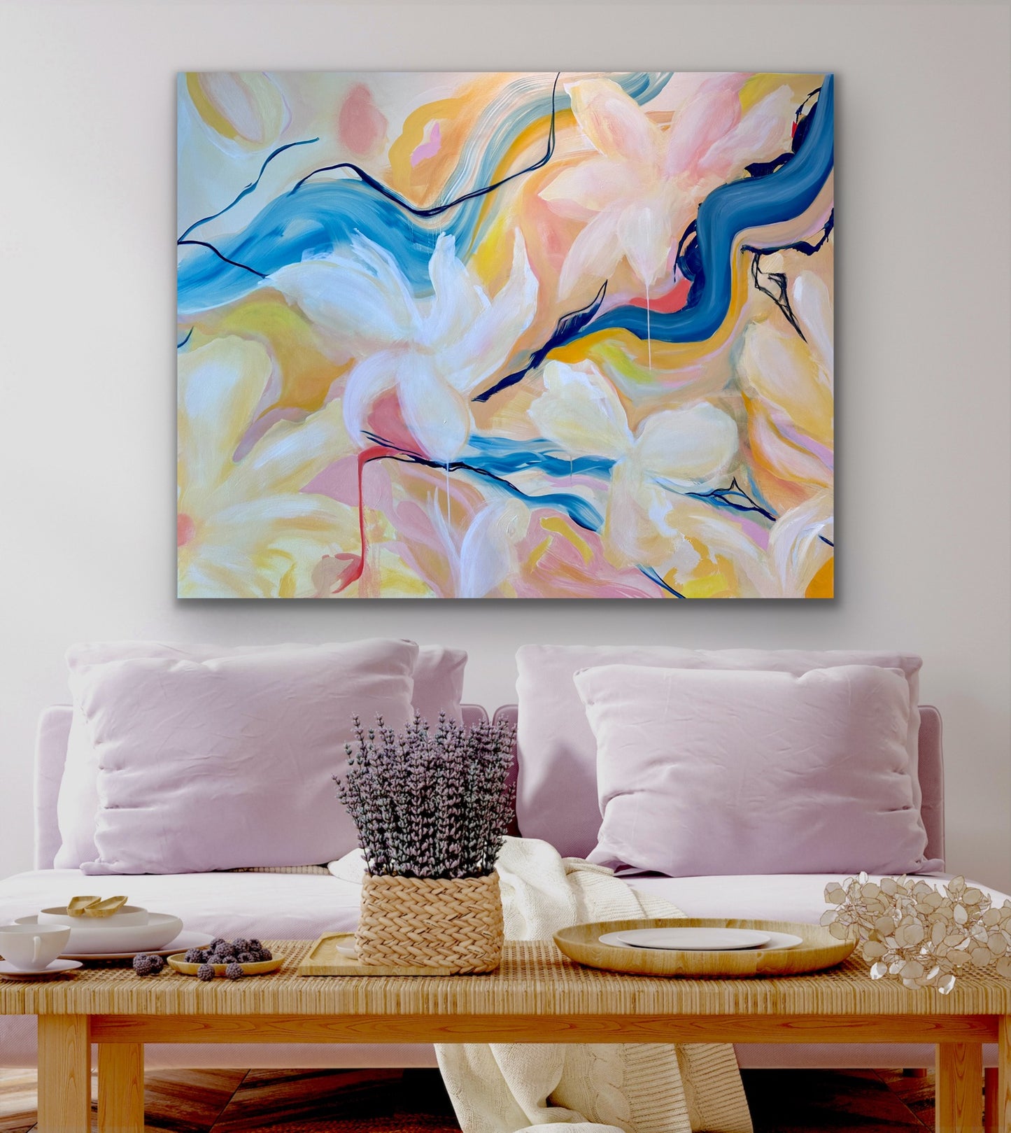 Between Breathe and Space - 48 x 60 in / 121.92  x 152.4 cm