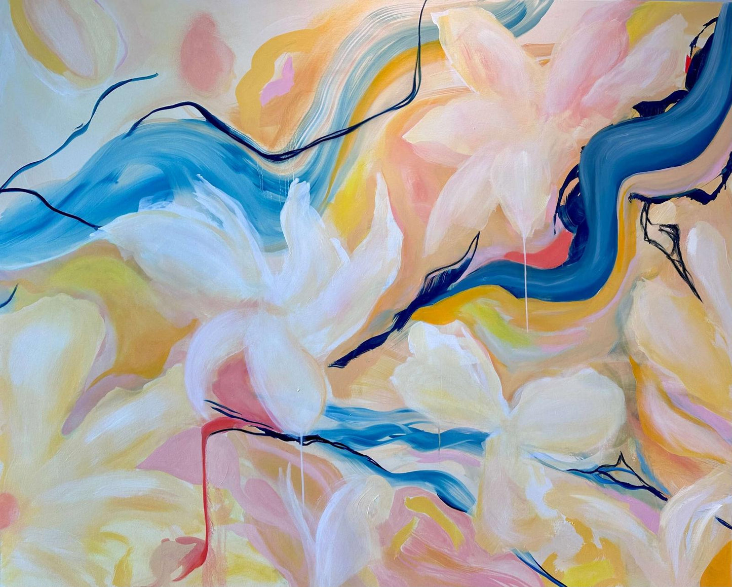 Between Breathe and Space - 48 x 60 in / 121.92  x 152.4 cm