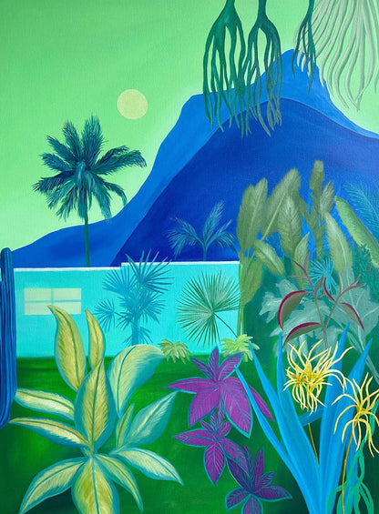 Dreaming of Tahiti - 48 x 36 x 1.5 in / 121.92 x 91.44 x 3,81 cm - at the Federation Gallery in Vancouver