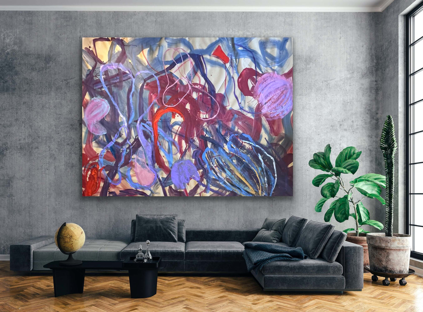 New work - 72 x 106 in - 183 x 270 cm