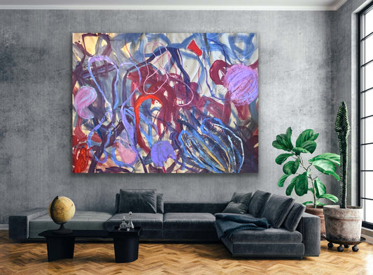 New work - 72 x 106 in - 183 x 270 cm